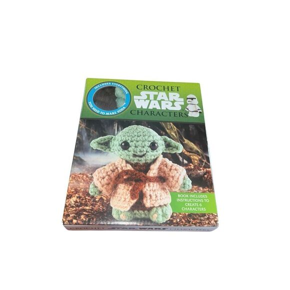 Star Wars Yoda + 5 Character Book/Kit-New Disney Lucasfilm Crochet (The Force) - Picture 1 of 2